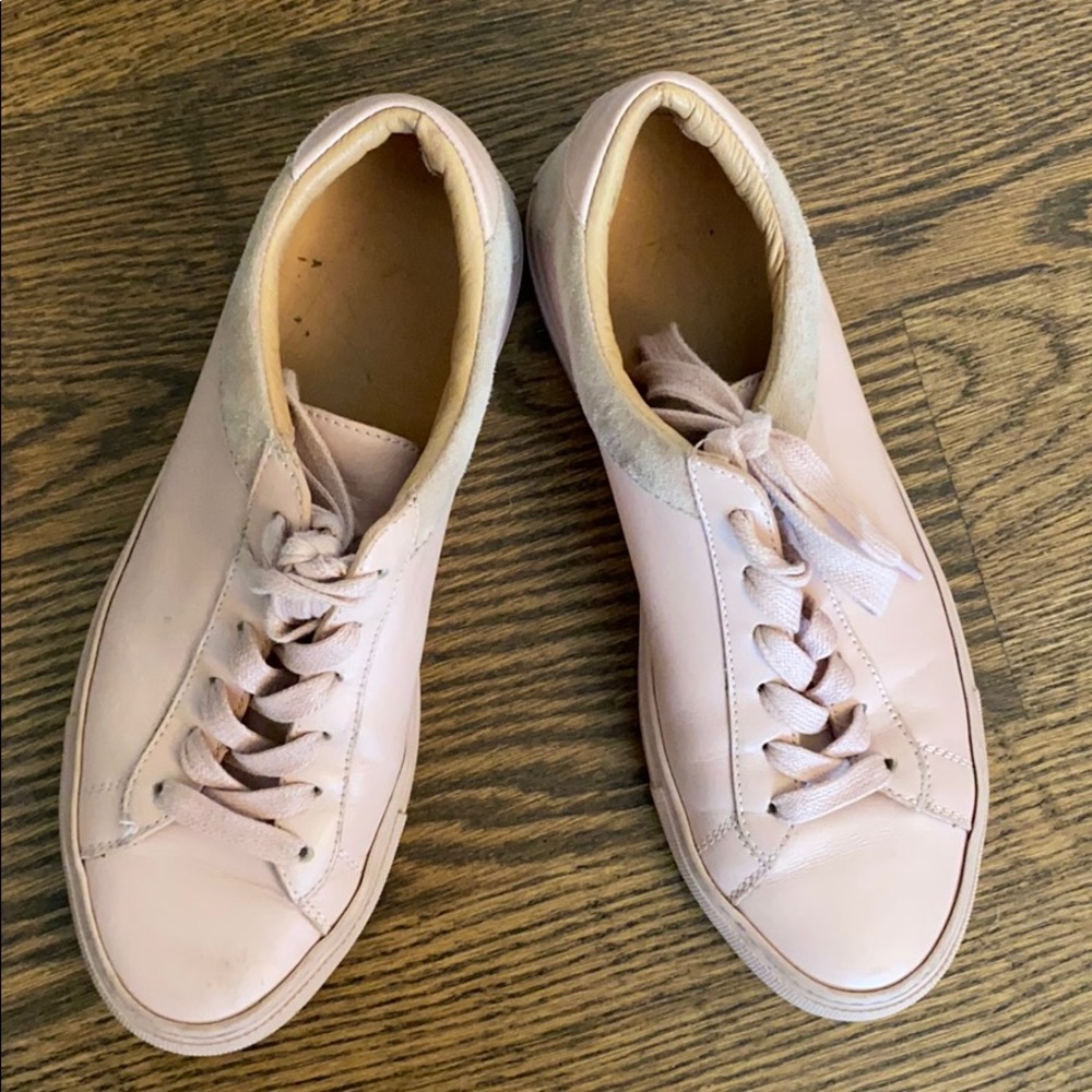 Pink leather sneakers (Koio)